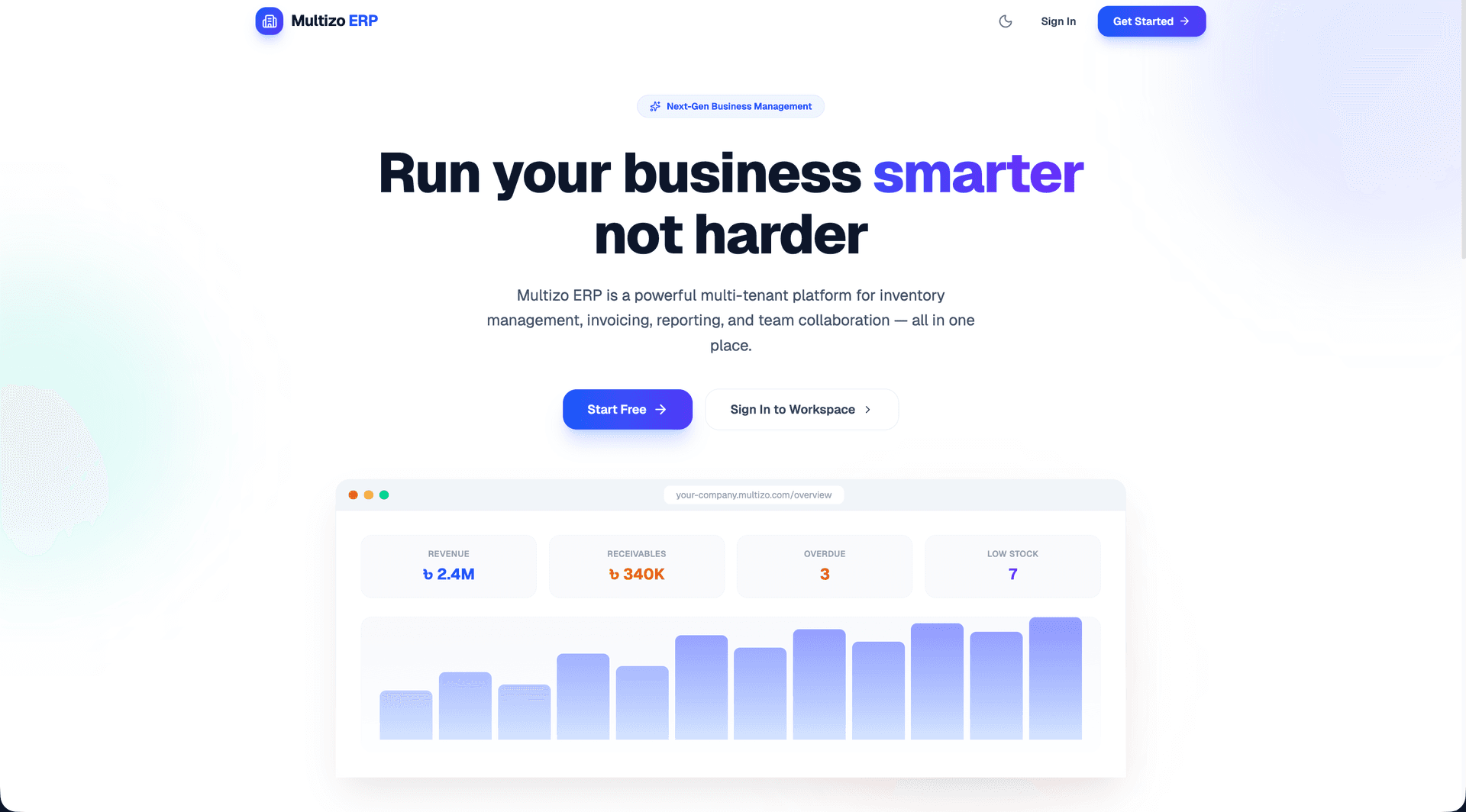 Inventory & Billing Management Platform (Multi-Business SaaS)
