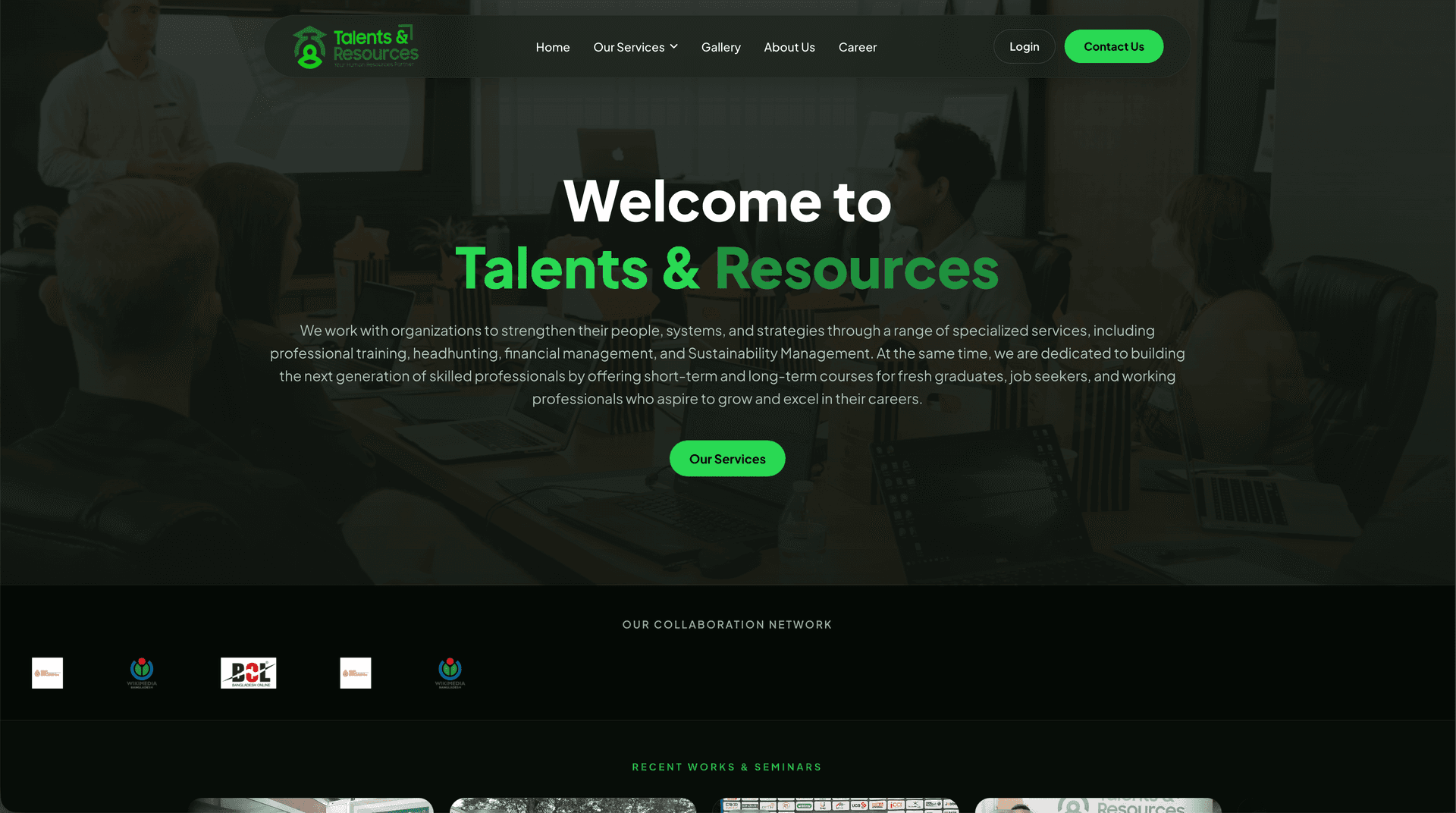 Talents & Resources – HR Business Partner & Professional Capacity Building Platform